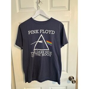 Pink Floyd Dark Side of the Moon Graphic T-Shirt Blue Medium